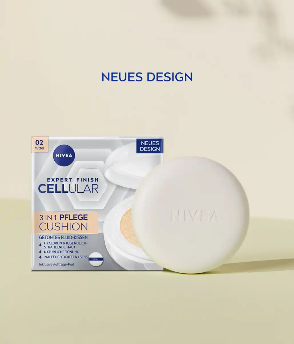 Bild 3 von NIVEA Expert Finish Cellular 3in1 Pflege Cushion 02 Mittel, 15 g