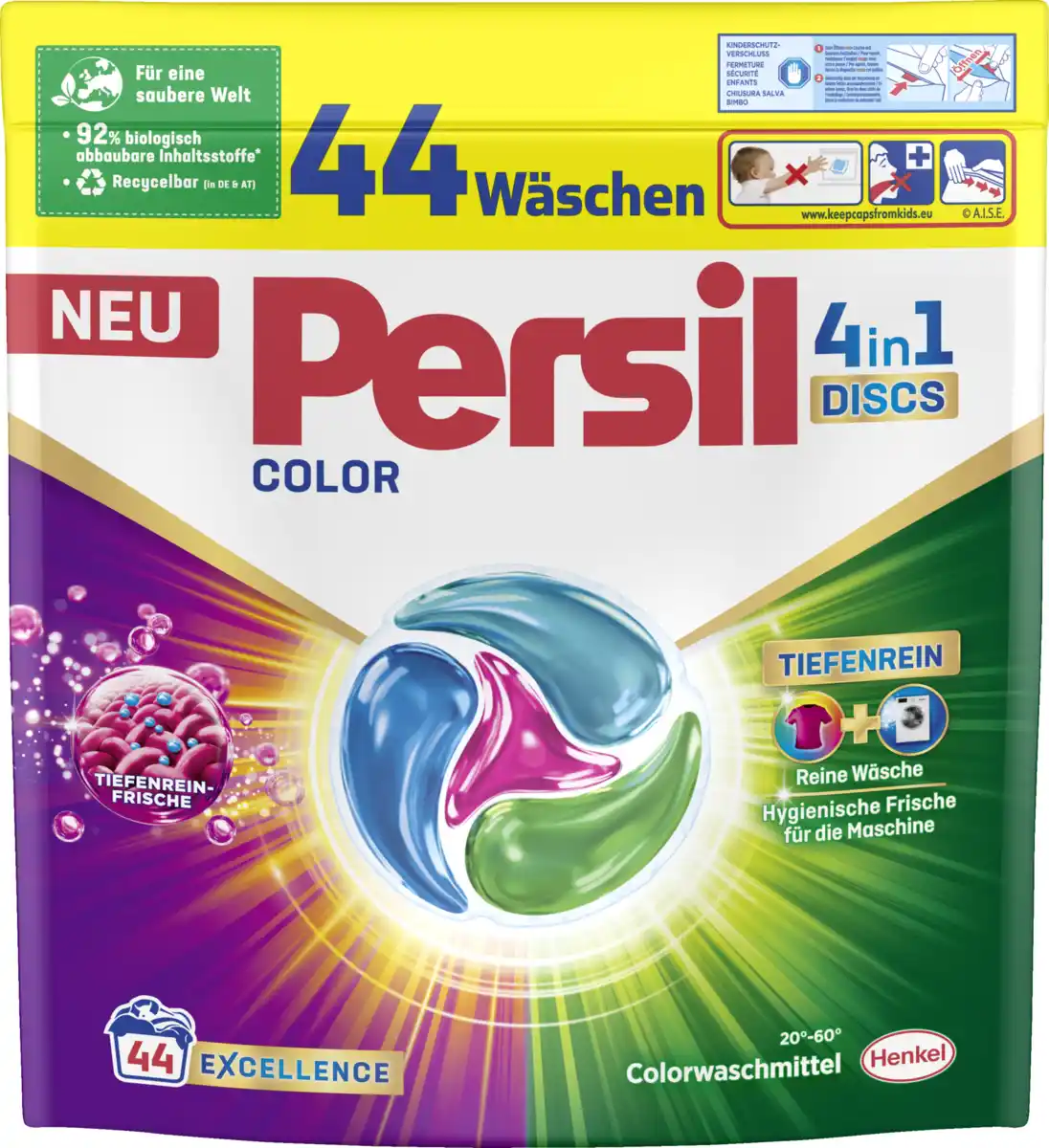 Bild 1 von Persil Colorvollwaschmittel Discs 4in1 44WL, 44 WL