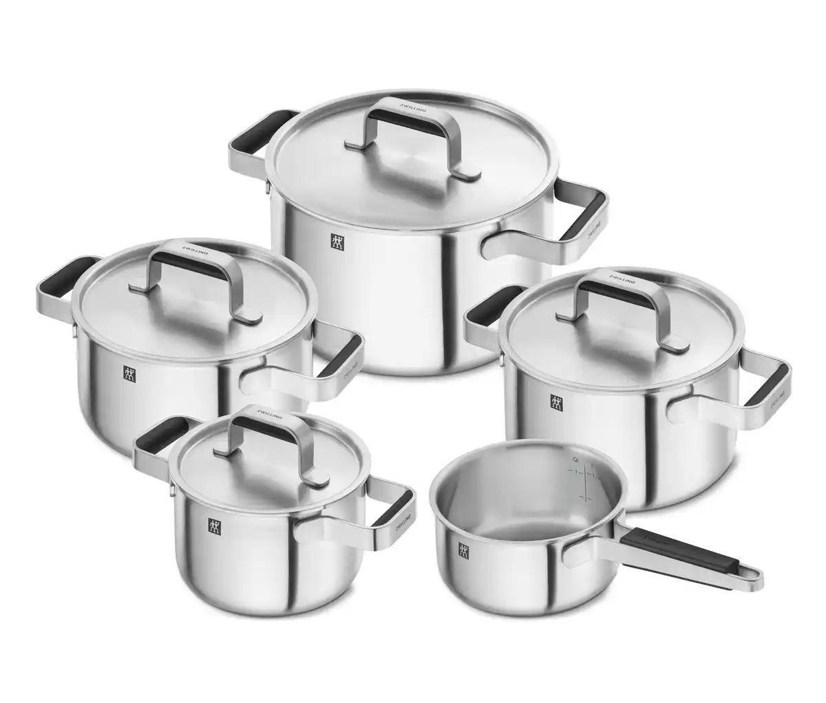 Bild 1 von ZWILLING PURE Edelstahl-Kochgeschirr-Set, 5-teilig, edelstahlfarben