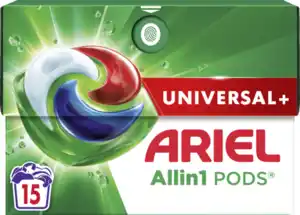 Ariel Vollwaschmittel Flüssig All-in-1 Pods Universal 15WL, 15 WL