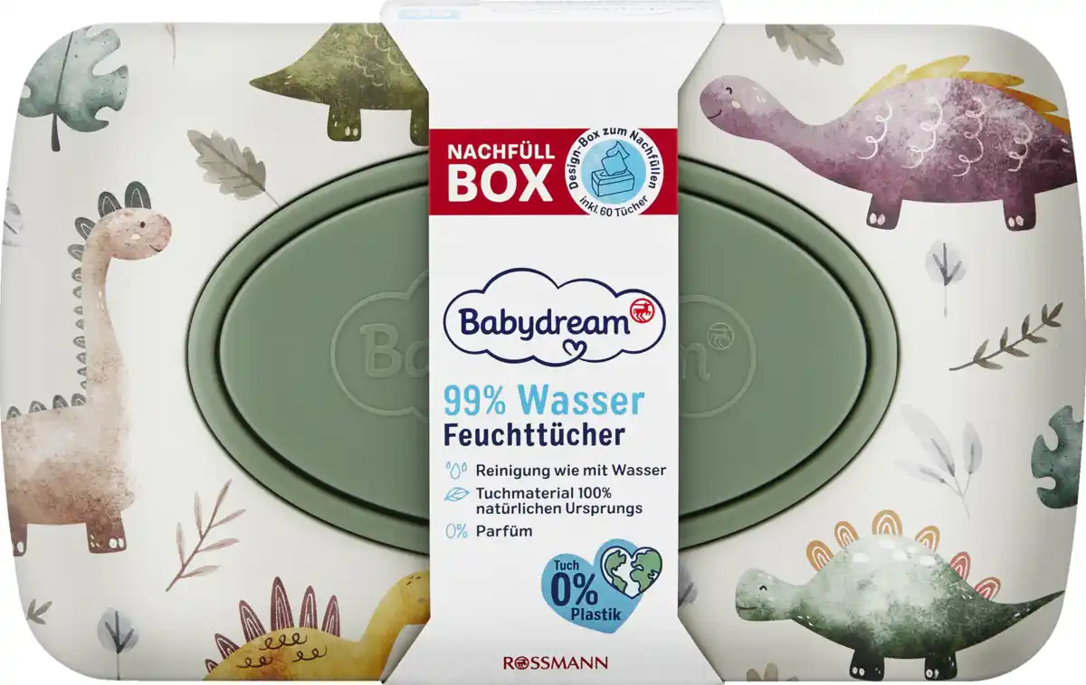 Bild 2 von Babydream Feuchttücher mit 99% Wasser LE Metallbox