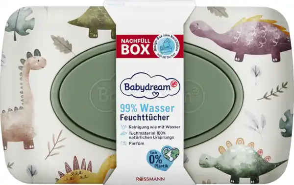 Bild 2 von Babydream Feuchttücher mit 99% Wasser LE Metallbox