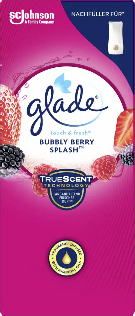 Bild 1 von Glade Touch & Fresh Minispray Nachfüller Bubbly Berry Splash, 10 ml