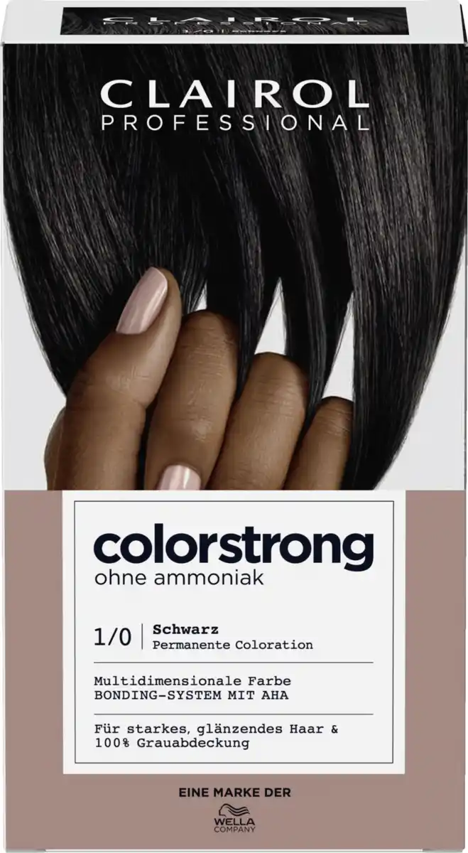 Bild 1 von Clairol Professional Colorstrong permanente Haarfarbe 1/0 Schwarz
