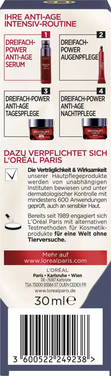 Bild 2 von L’Oréal Paris Revitalift Anti-Age Serum Laser X3 Dreifach-Power, 30 ml