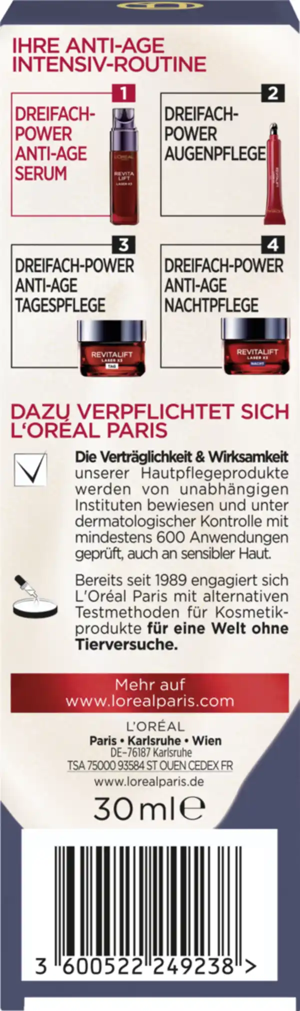 Bild 2 von L’Oréal Paris Revitalift Anti-Age Serum Laser X3 Dreifach-Power, 30 ml