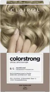 Clairol Professional Colorstrong permanente Haarfarbe 8/1 Aschblond