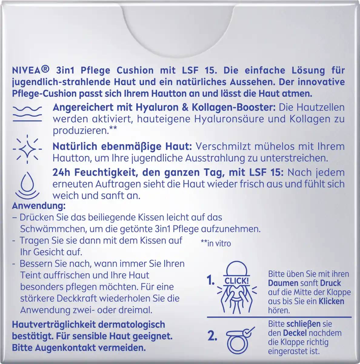 Bild 2 von NIVEA Expert Finish Cellular 3in1 Pflege Cushion 02 Mittel, 15 g