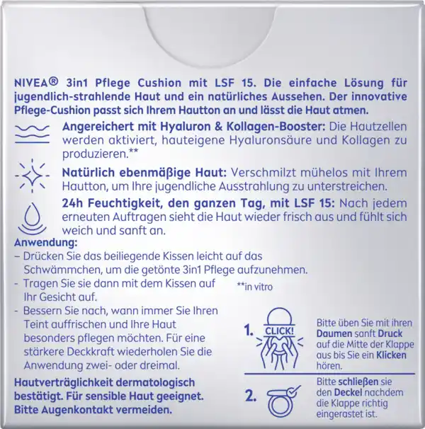 Bild 2 von NIVEA Expert Finish Cellular 3in1 Pflege Cushion 02 Mittel, 15 g