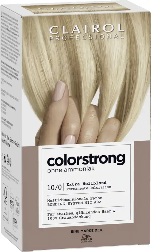 Bild 2 von Clairol Professional Colorstrong permanente Haarfarbe 10/0 Extra Hellblond