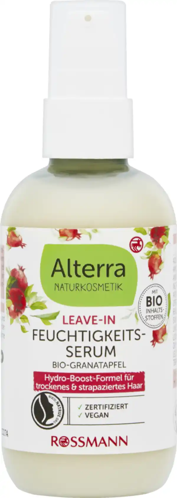 Bild 1 von Alterra NATURKOSMETIK Leave-In Feuchtigkeitsserum Bio-Granatapfel, 100 ml