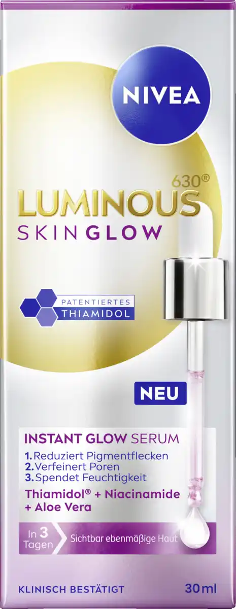 Bild 4 von NIVEA LUMINOUS630® Skin Glow Instant Glow, 30 ml