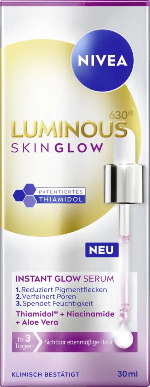 Bild 4 von NIVEA LUMINOUS630® Skin Glow Instant Glow, 30 ml