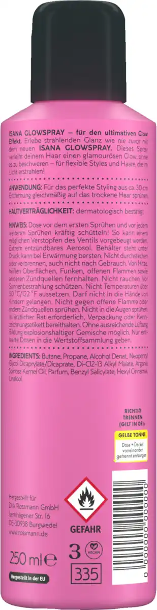 Bild 2 von ISANA Glowspray Oh My Gosh, 250 ml