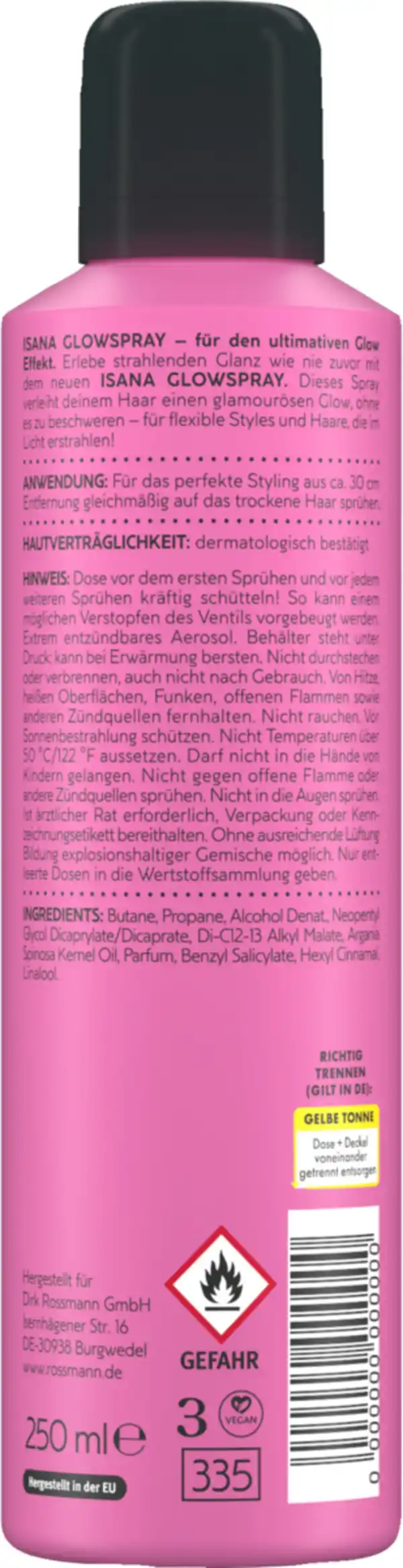 Bild 2 von ISANA Glowspray Oh My Gosh, 250 ml