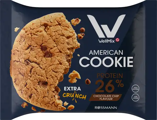 Bild 1 von WellMix American Cookie Chocolate Chip Flavour, 50 g