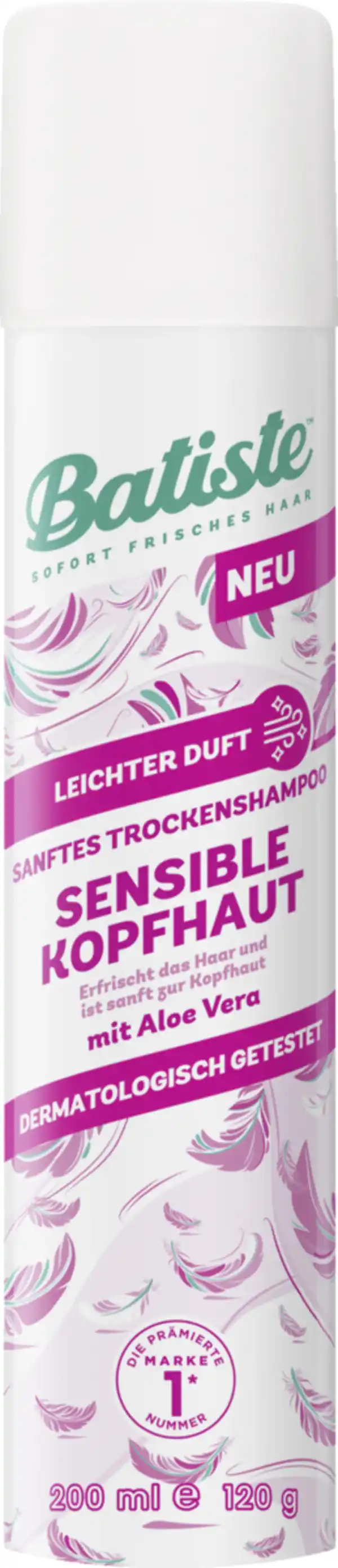 Bild 1 von Batiste Trockenshampoo Sensible Kopfhaut, 200 ml