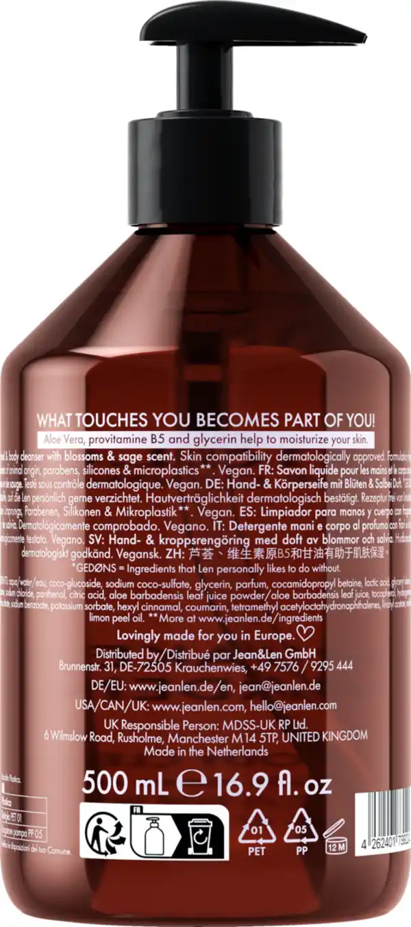 Bild 2 von Jean&Len Hand & Body Cleanser Marrakesh Garden, 500 ml