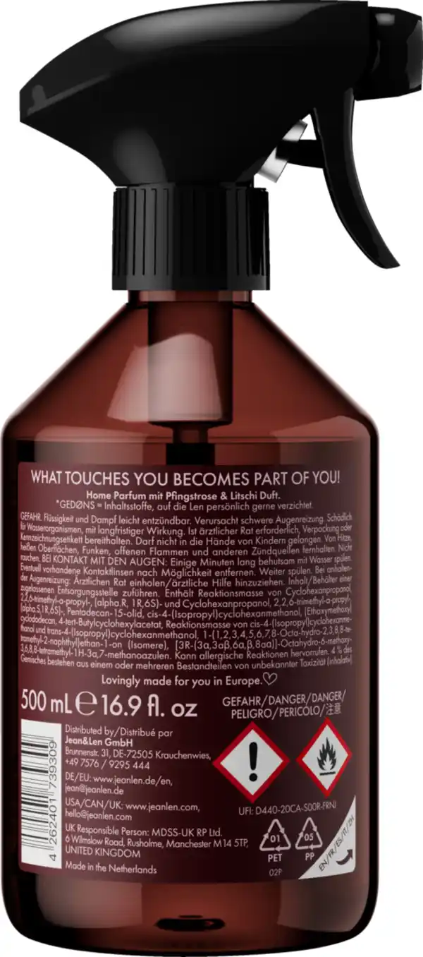 Bild 2 von Jean&Len Home Perfume Peony & Lychee, 500 ml