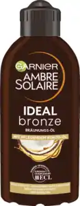 Garnier Ambre Solaire Bräunungsöl Ideal Bronze mit Pflegendem Kokos-Öl, 200 ml