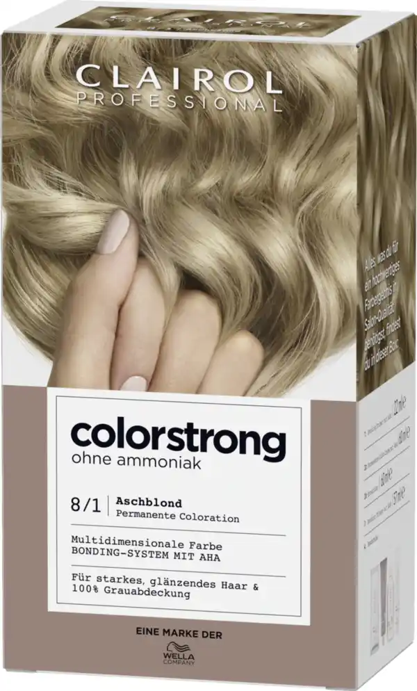 Bild 3 von Clairol Professional Colorstrong permanente Haarfarbe 8/1 Aschblond