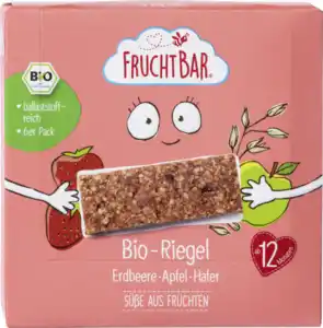 FruchtBar Bio-Riegel Erdbeere-Apfel-Hafer, 138 g