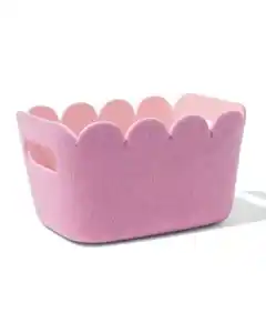Korb 20 x 12 cm, Filz, Violett