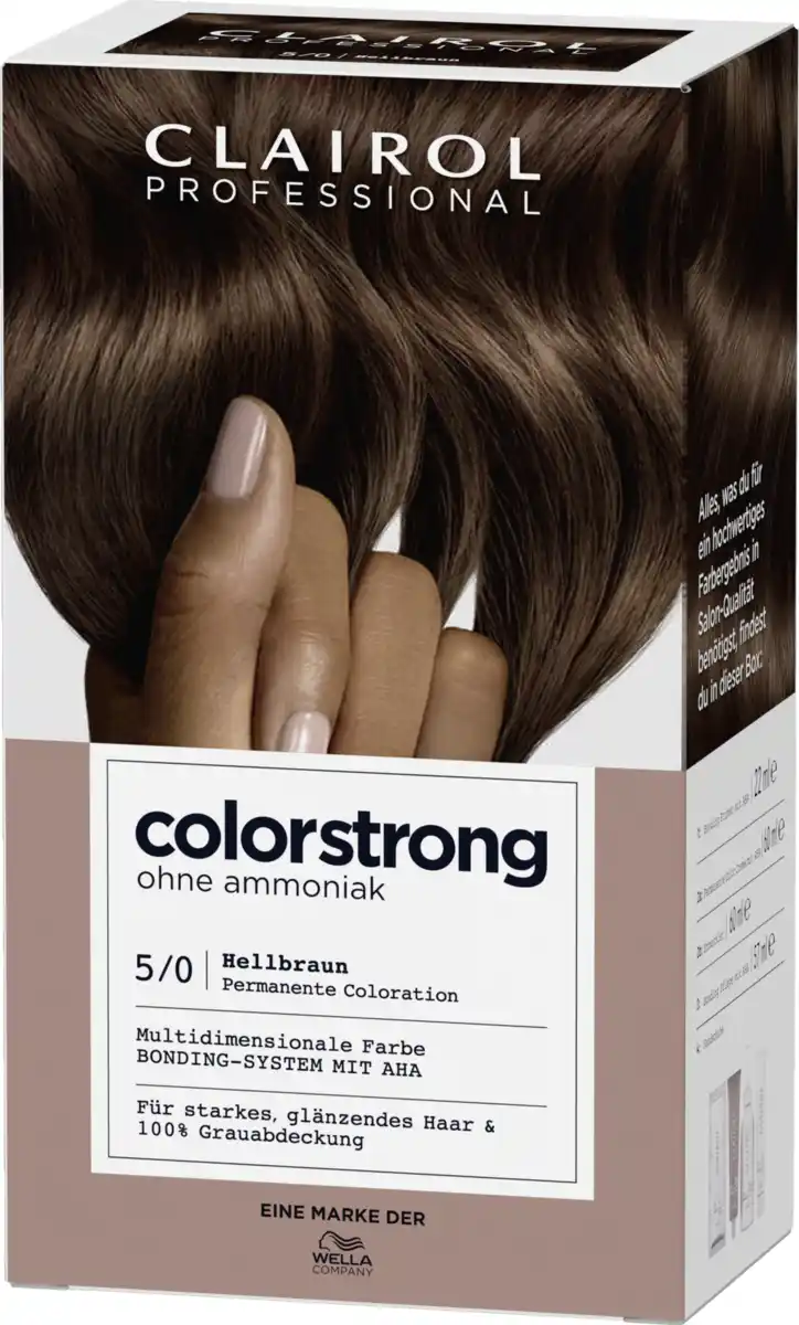 Bild 3 von Clairol Professional Colorstrong permanente Haarfarbe 5/0 Hellbraun