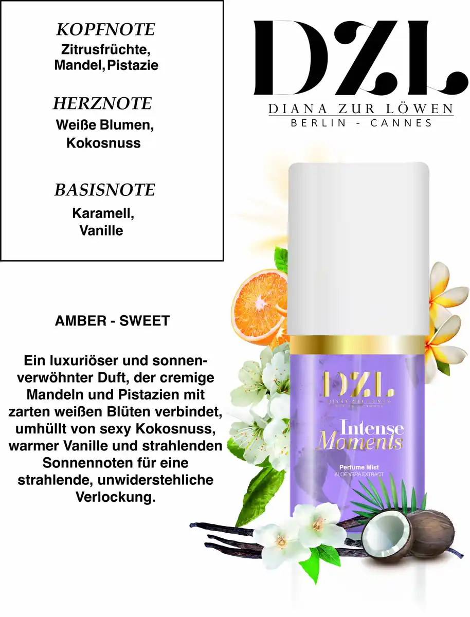 Bild 3 von Diana zur Löwen Perfume Intense Moments, Body Mist 85 ml