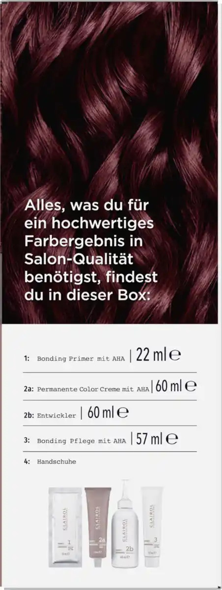 Bild 4 von Clairol Professional Colorstrong permanente Haarfarbe 4/46 Intensives Dunkelrot