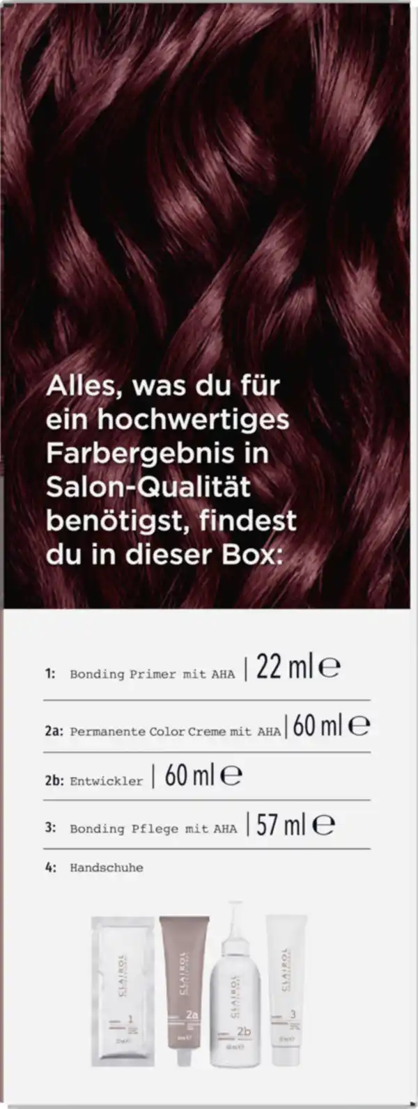 Bild 4 von Clairol Professional Colorstrong permanente Haarfarbe 4/46 Intensives Dunkelrot