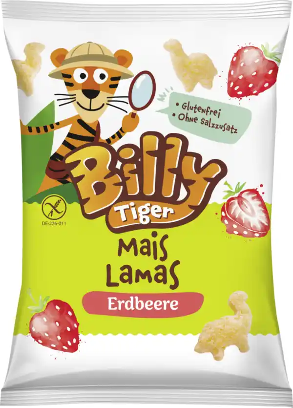 Bild 1 von Billy Tiger Mais Lamas Erdbeere, 50 g