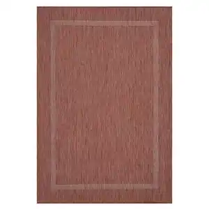 Flachwebeteppich Relax Rot ca. 80x250cm, Rot