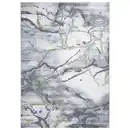Bild 1 von Novel Webteppich Saphira, Gold, Dunkelgrau, Textil, Marmoroptik, rechteckig, 120x170 cm, Teppiche & Böden, Teppiche, Moderne Teppiche