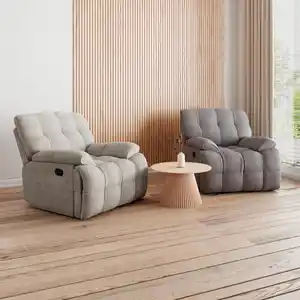Relaxsessel Natalie Hellgrau/Cord, Grau