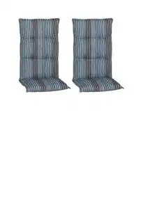 Hochlehner Auflagen Tissa 2er-Set ca. 118x46 cm Blau, Blau