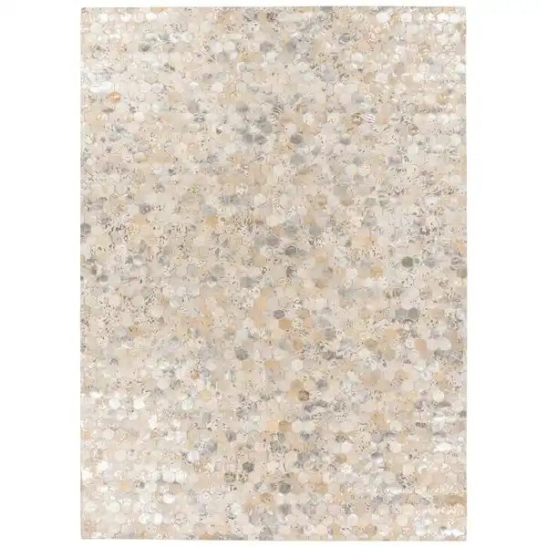 Bild 1 von Xxxl Lederteppich, Silber, Leder, Echtleder, Rindleder, rechteckig, 120x170 cm, Teppiche & Böden, Teppiche, Moderne Teppiche