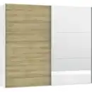 Bild 1 von Jutzler Schwebetürenschrank, Weiß, Eiche, Holzwerkstoff, 3 Fächer, 252x220x65 cm, Typenauswahl, Beimöbel erhältlich, umfangreiches Zubehör in verschiedenen Holzarten Größen Holzdekoren indivi