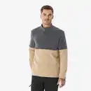 Bild 1 von Fleecepullover Herren 1/2 Reißverschluss Wandern - MH500 beige