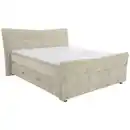 Bild 1 von Esposa Boxspringbett, Beige, Textil, H2, Höhe ca. 18 cm, 160x200 cm, Bettkasten, Topper durchgehend, Matratze in verschiedenen Härtegraden erhältlich, Schlafzimmer, Betten, Doppelbetten