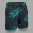 Bild 1 von Boardshorts Herren 100 15" Palm schwarz/türkis
