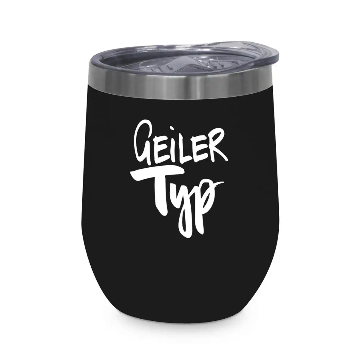 Bild 1 von Thermobecher Geiler Typ ca. 350ml, Schwarz, Weiß
