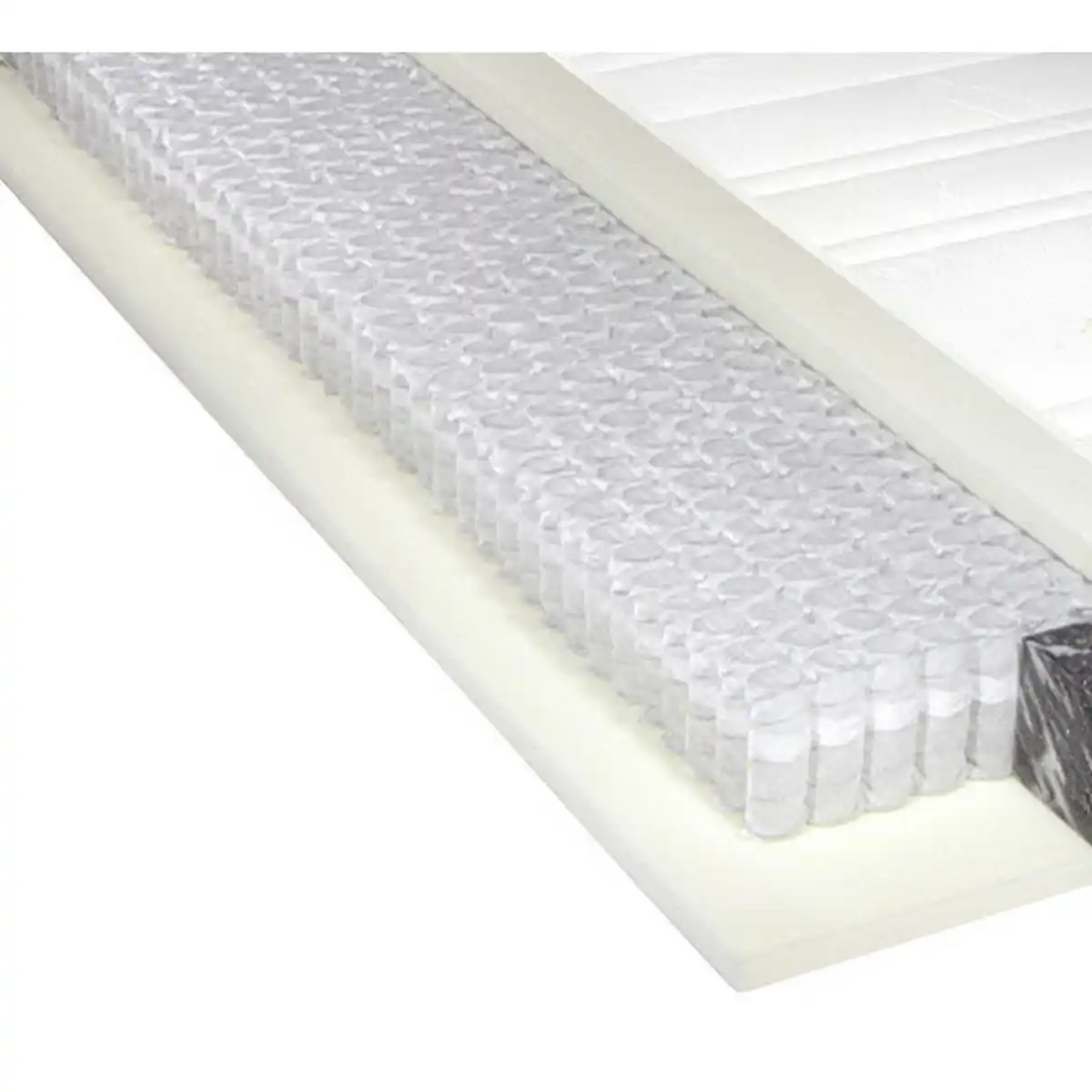 Bild 1 von Novel Taschenfederkernmatratze Emotion S60 Hybrid, Weiß, Textil, H3, rechteckig, 100x200 cm, Made in Germany, Härtegradauswahl, Über- und Sondergrößen erhältlich, Bezug abnehmbar/waschbar, Ober