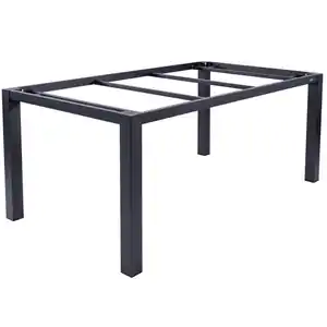 Zebra  Gartentischgestell Alus, Graphit, Metall, eckig, 90x74x160 cm, Gartenmöbel, Gartentische, Gartentische