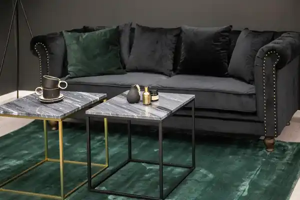 Bild 1 von CHESTERFIELD-SOFA VELVET, Schwarz