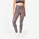 Bild 1 von Leggings Damen hoher Taillenbund - Leopardenprint beige