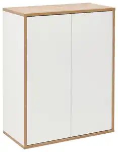 Midischrank 'Finn' , weiß, eiche, Weiß, Eichefarben