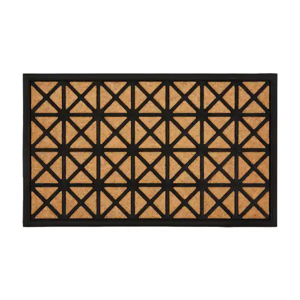 Bild 1 von Esposa FUßMATTE Border Graph, Natur, Kunststoff, Textil, Struktur, rechteckig, 45x75 cm, schmutzabweisend, für Fußbodenheizung geeignet, schützt den Fußboden, Teppiche & Böden, Fuß & Stufenmat