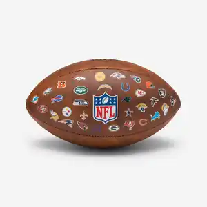 Damen/Herren American Football Ball - NFL 32 Teams offizielle Größe braun