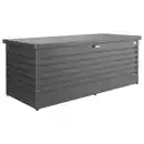 Bild 1 von Biohort Kissenbox, Dunkelgrau, Metall, 181x71x79 cm, rostfrei, wetterbeständig, Aufbewahrung & Schutzhüllen, Gartenboxen